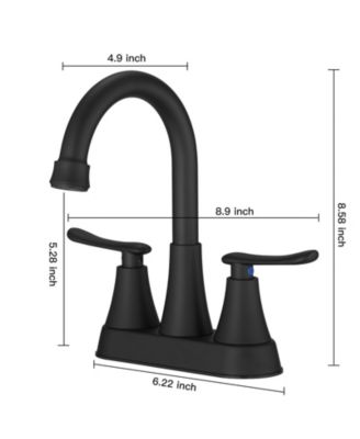 4 in. Centerset 2-Handle High-Arc Bathroom Faucet in Brushed Nickel