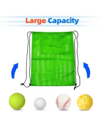 19"x15" Mesh Drawstring Backpack Bag for Sports Gym Gear, Backpacking, Camping Gear, Travel (Several Colors Available)