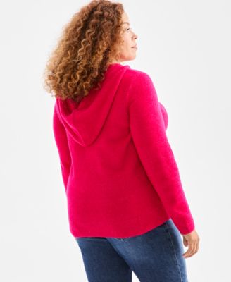 Plus Size Hooded Luxsoft Sweater
