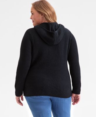 Plus Size Hooded Luxsoft Sweater