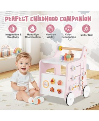 Kids 2-in-1 Walker with Storage and Ice Creams for 1+ Years Old