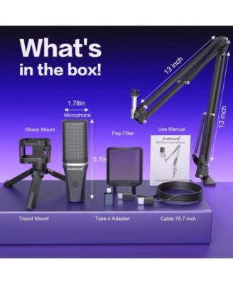 Gaming USB Microphone a68s-us and d65k Furry Cover