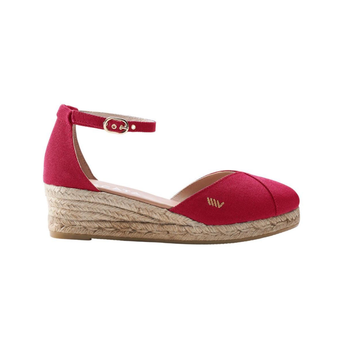 Formiga Limited Edition Canvas Espadrille Wedges - Red