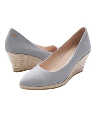  Roses Canvas U Cut Espadrille Wedges