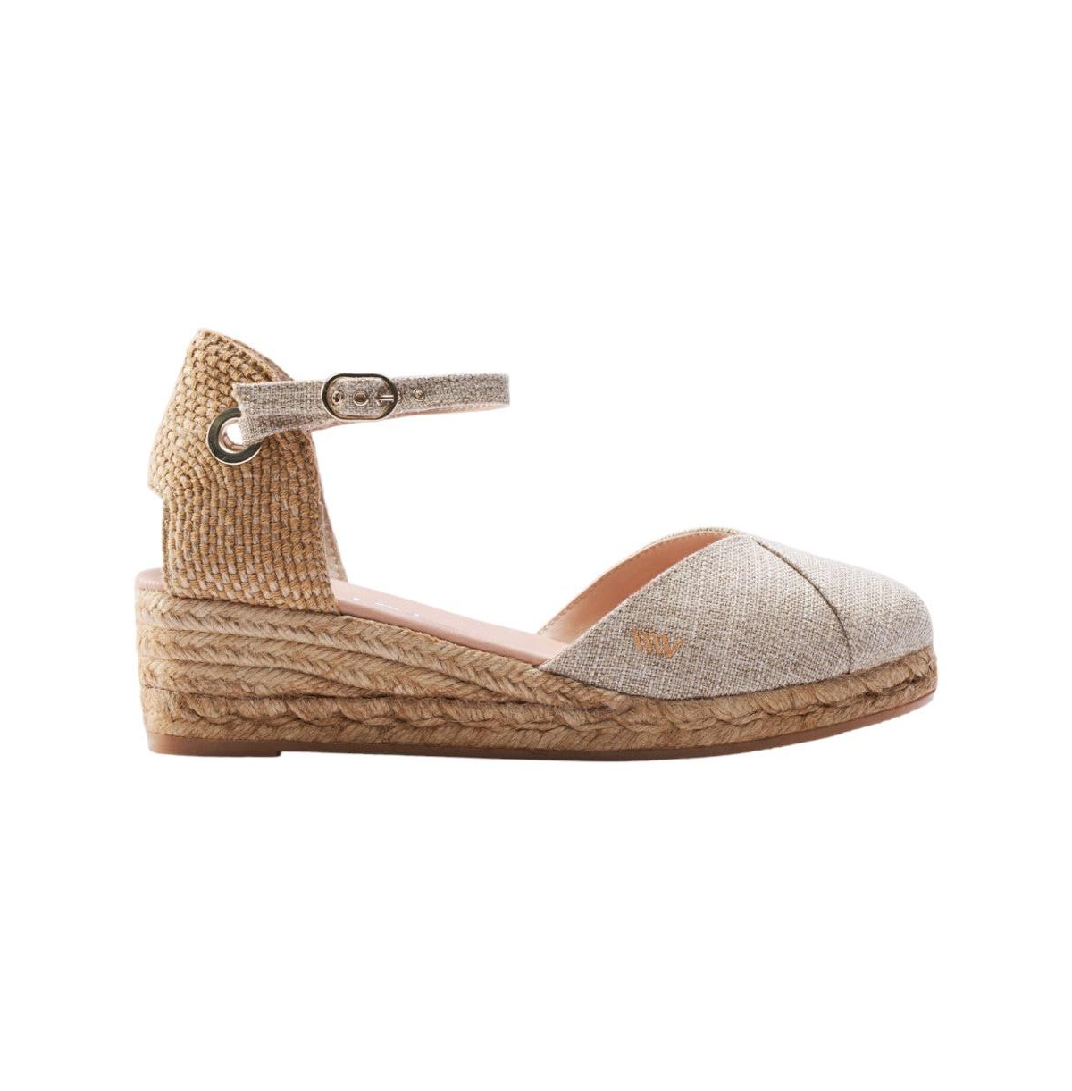 Pubol Limited Edition Canvas Espadrille Wedges - Red