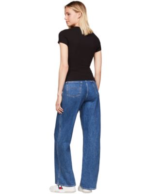 Women's Badge Logo Ribbed T-Shirt