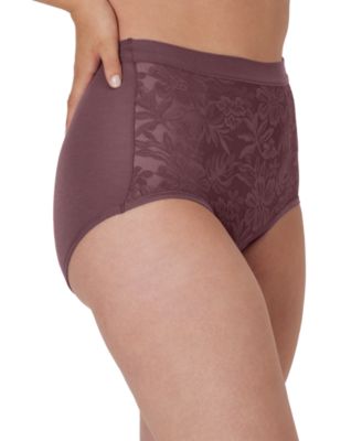 Women's Breathe Lace High-Rise Brief Underwear DFCLBF