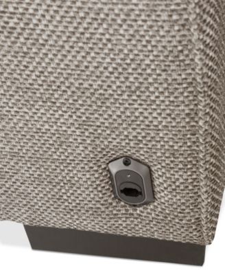 Miren 3-Pc. Fabric Sectional with 3 Power Headrest Recliners, Exclusively at Macy's