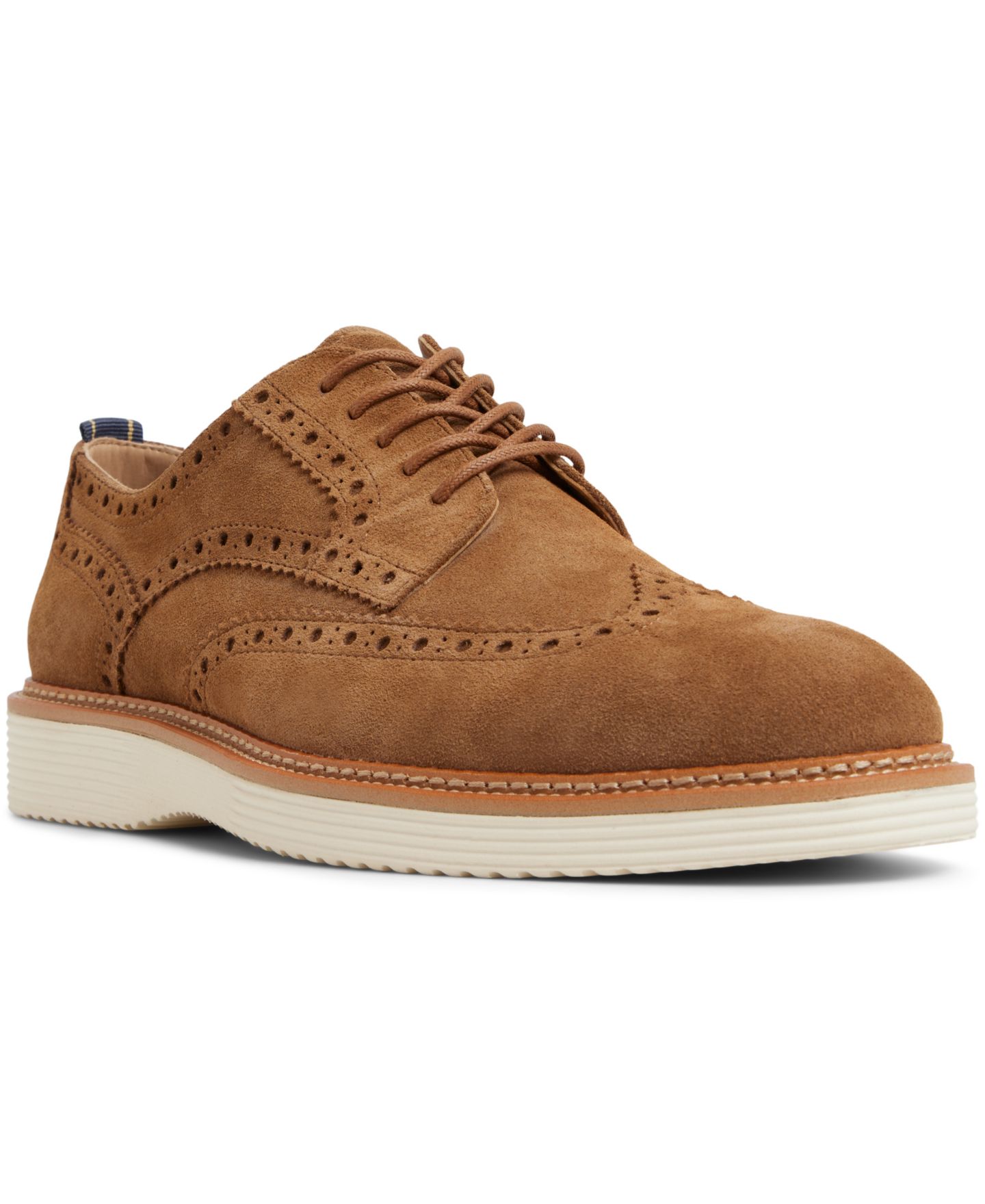 Обувь Brooks Brothers Men's Morganville Lace Up Wingtip Oxford, цвет: Средний коричневый — фото 1