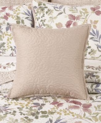 Rosewood Quilted Square Decorative Pillow, 16" x 16"