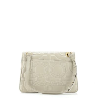 Medium Gancini Turnlock Flap Bag Gancini Quilted Leather