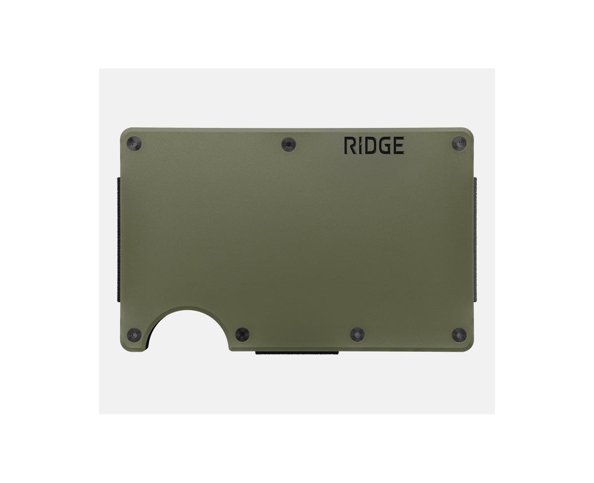Men's Ridge Wallet - Matte Olive - Money Clip - Matte olive