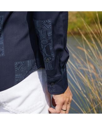 Men's Navy Blue Celtic-Block Shirt