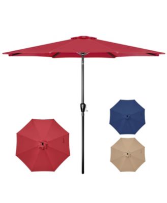 Flynama One 10 Patio Umbrella Outdoor Table Market Yard Umbrella With Push Button Tilt Crank