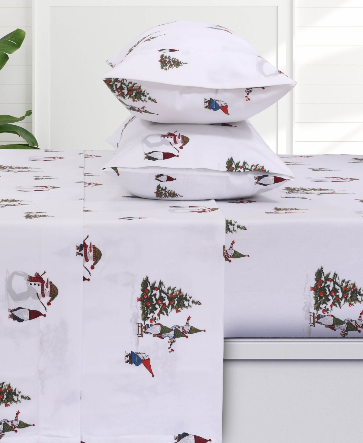 Azores Home Sofi Paisley Extra Deep Pocket Flannel 4-pc. Sheet Set, King In Red