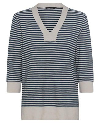 Women's Britian Striped Cotton Pullover