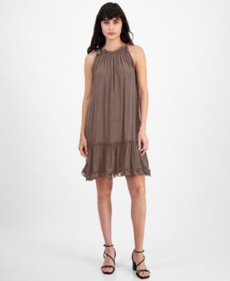 Robbie Bee - Women's Ruffled A-Line Dress