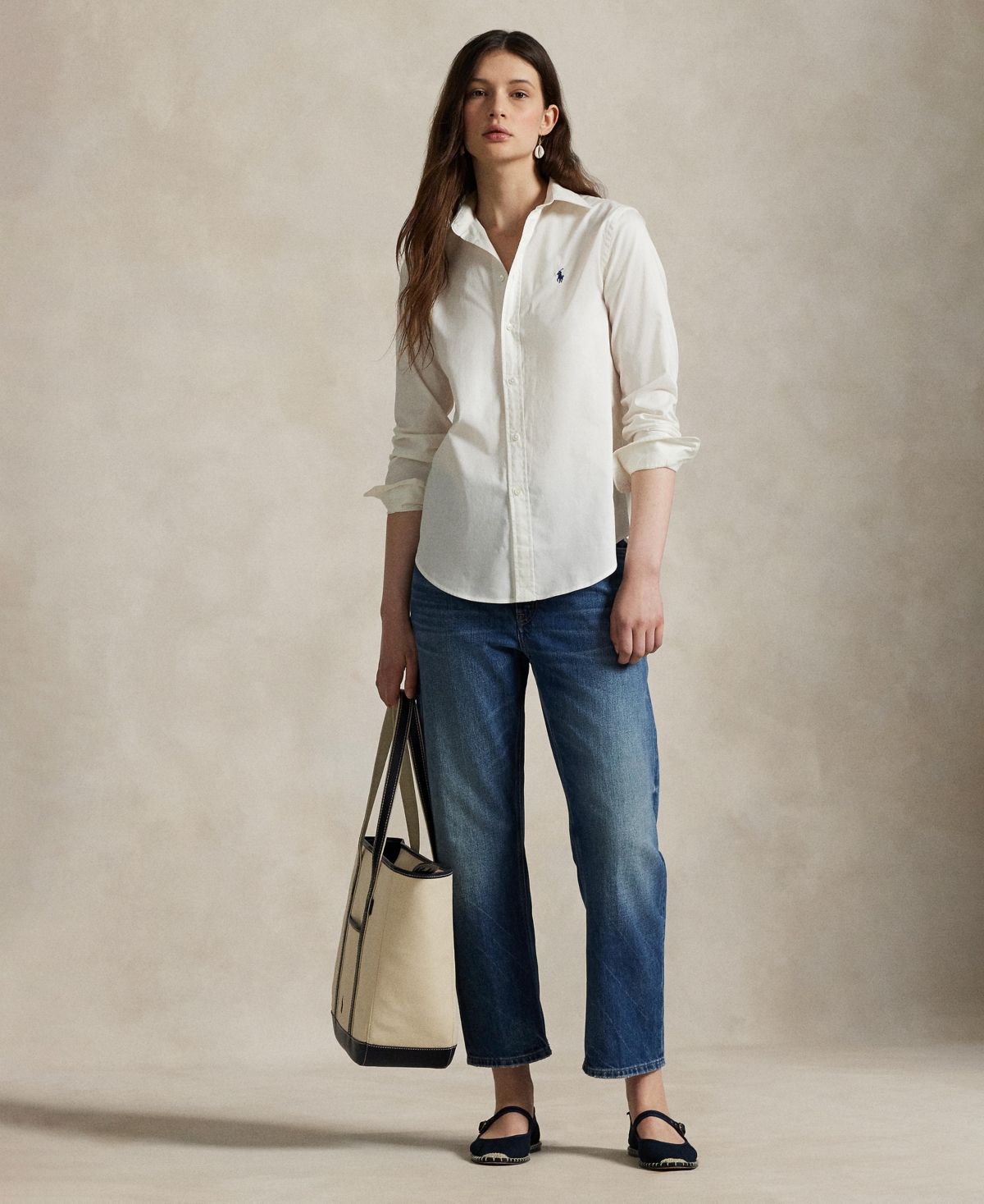 Polo Ralph Lauren Classic Fit Linen Shirt In White
