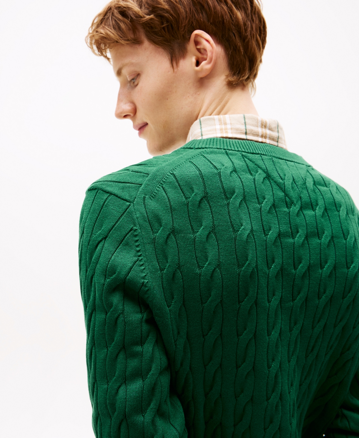 Tommy Hilfiger Wool Crewneck Sweater In Green