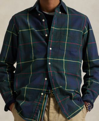 Men's Classic-Fit Plaid Oxford Shirt