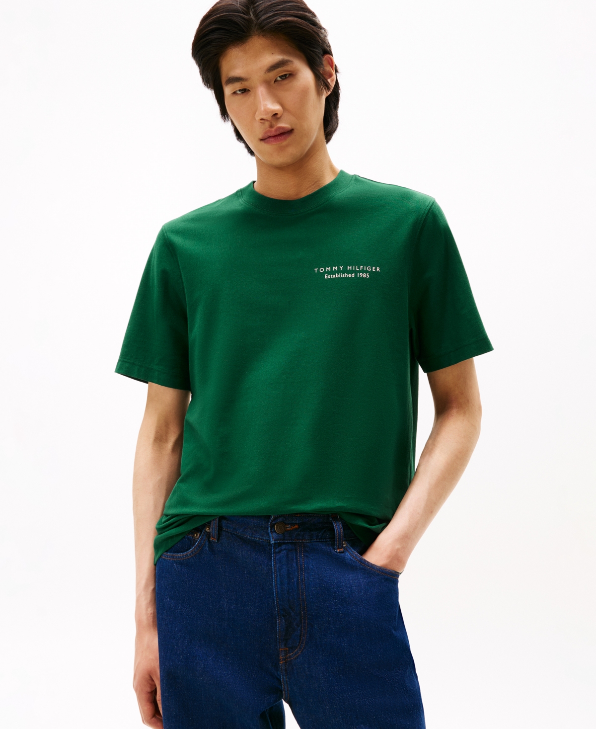 Tommy Hilfiger Men's Photo Print Graphic T-shirt In Green