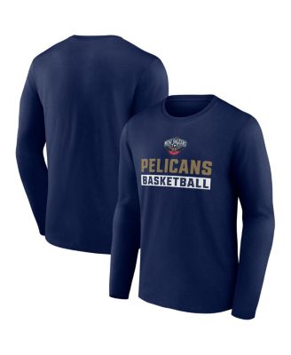 Fanatics - Men's Navy New Orleans Pelicans Lets Go Long Sleeve T-Shirt