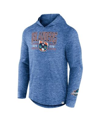 Men's Heather Royal New York Islanders Slub Pullover Hoodie