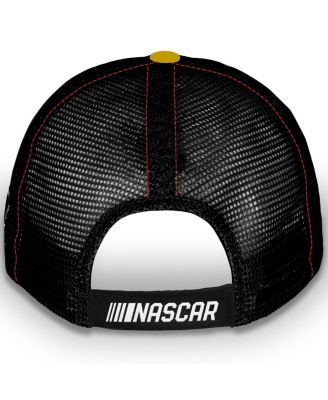 Men's and Women's Yellow Joey Logano Vintage Patch Trucker Adjustable Hat