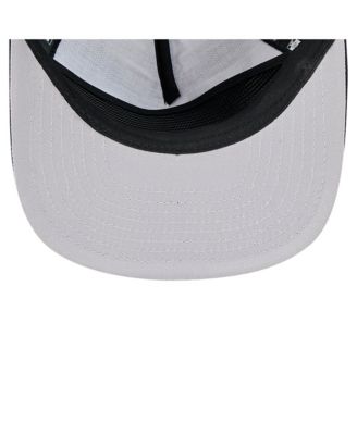 Men's Black Brooklyn Nets Tone Foam Mesh Back Golfer Snapback Hat