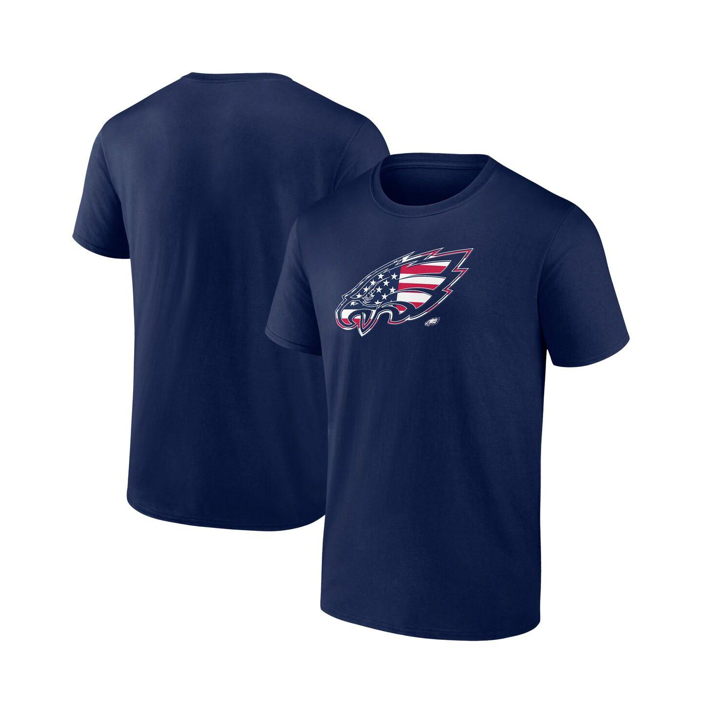 Мужская футболка Fanatics Navy Philadelphia Eagles Big & Tall Americana — фото 1