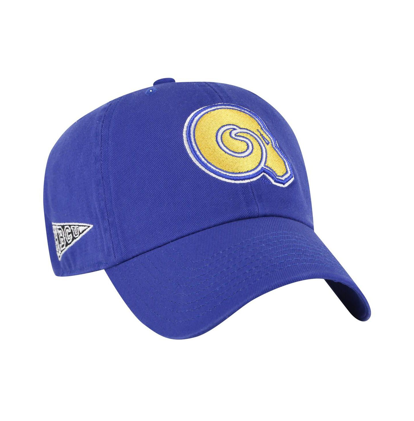 Мужская кепка '47 Brand Blue Albany State Golden Rams Side Back Clean Up Adjustable Hat — фото 1