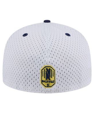 Men's Gray Nashville SC Throwback Mesh 59FIFTY Fitted Hat