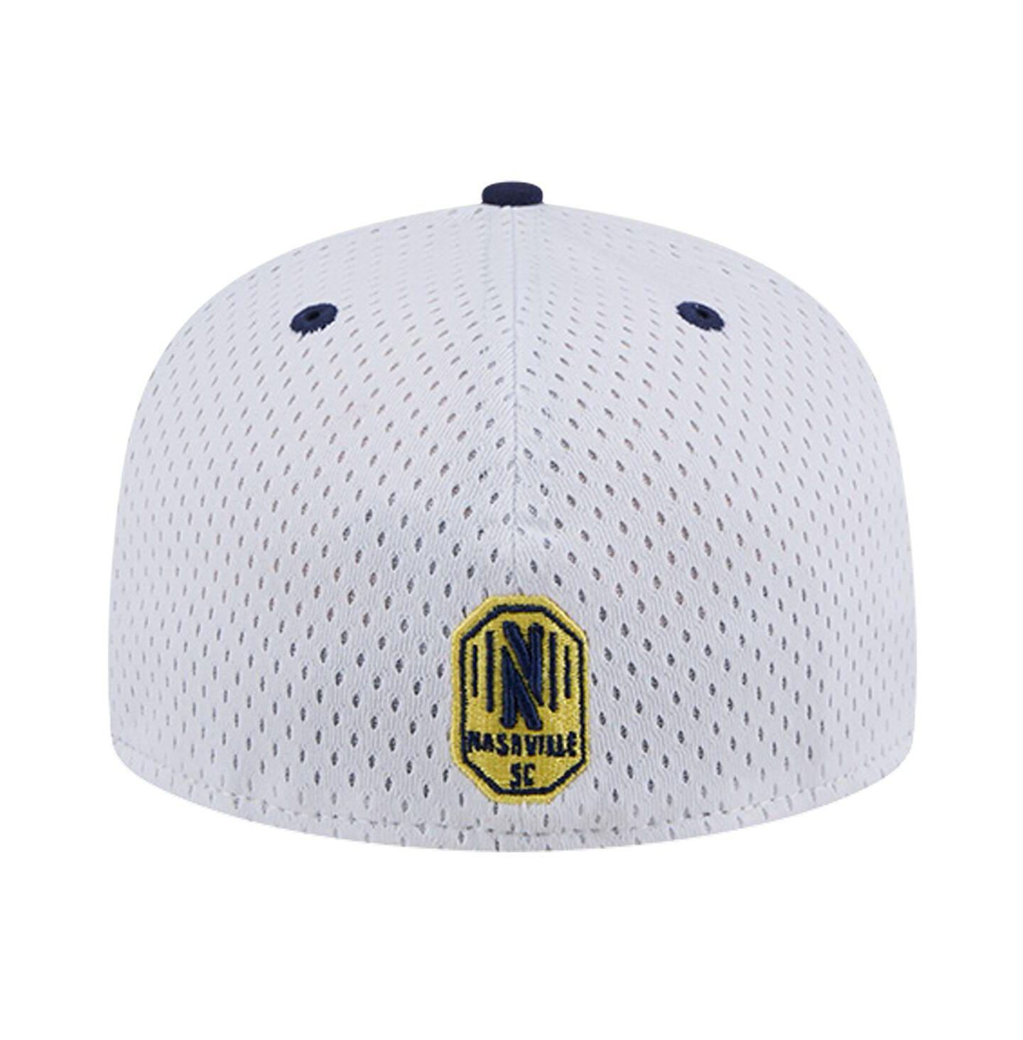 Мужская кепка New Era Gray Nashville SC Throwback Mesh 59FIFTY Fitted Hat — фото 4