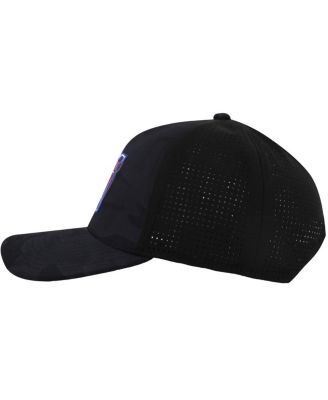 Men's Black New York Rangers Valin Camo Super Tech Vented Adjustable Hat