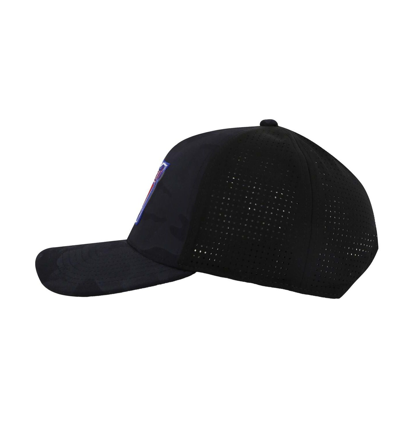 Мужская кепка American Needle Black New York Rangers Valin Camo Super Tech Vented Adjustable Hat — фото 2