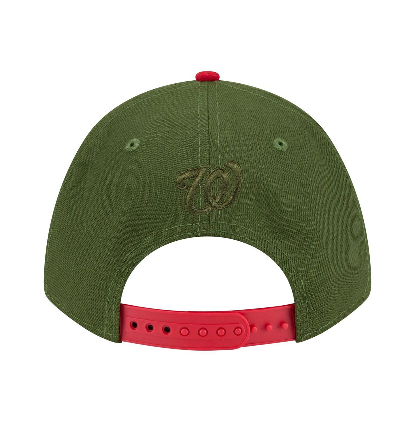 Мужская кепка New Era Dark Green Washington Nationals City Feature 9FORTY A-Frame Adjustable Hat — фото 4