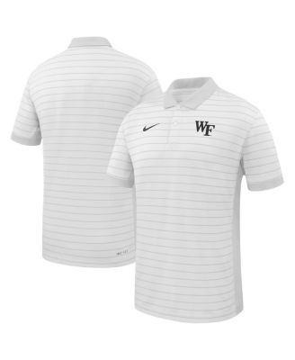 Nike - Men's White Wake Forest Demon Deacons 2025 Early Season Coaches Sideline Victory Stripe Performance Polo Shirt