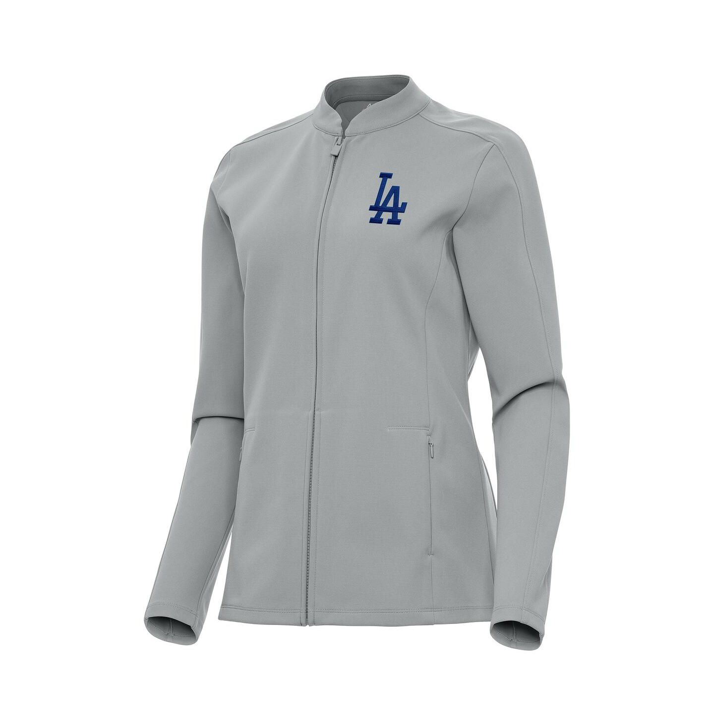Женская куртка Antigua Gray Los Angeles Dodgers Regard Full-Zip — фото 1