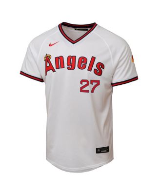 Big Boys and Girls Mike Trout White Los Angeles Angels Alternate 2 Limited Player Jersey
