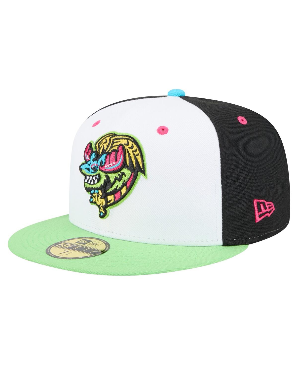 New Era Men's White/Light Green Modesto Nuts Copa de la Diversion 59FIFTY Fitted Hat - White, Light Green