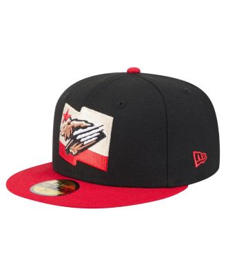 New Era - Men's Black/Red Fresno Grizzlies Authentic Collection 59FIFTY Fitted Hat