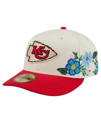 New Era - Men's Cream/Red Kansas City Chiefs Tonal Floral 59FIFTY Fitted Hat