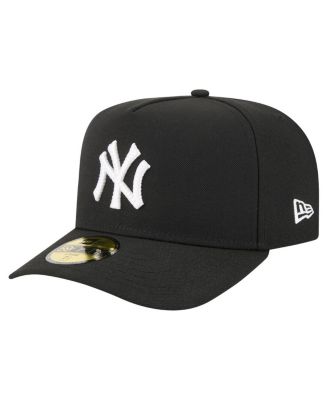 New Era - Men's Black New York Yankees Script Safety Pin 59FIFTY A-Frame Fitted Hat