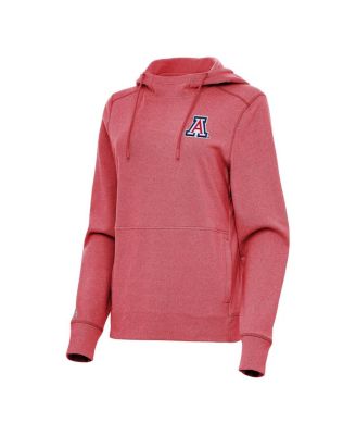Antigua - Women's Heather Red Arizona Wildcats Justice Pullover Hoodie