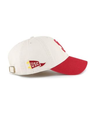 Men's Cream USC Trojans Grandstand Clean Up Adjustable Hat
