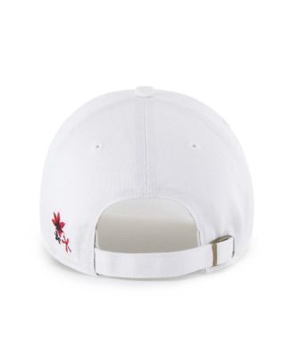 Women's White Boston Red Sox Flower Power Clean Up Adjustable Hat