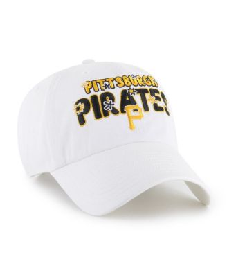 Women's White Pittsburgh Pirates Flower Power Clean Up Adjustable Hat