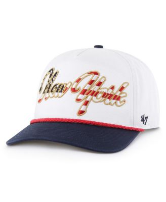 '47 Brand - Men's White New York Yankees Patriotic Overhand Hitch Adjustable Hat