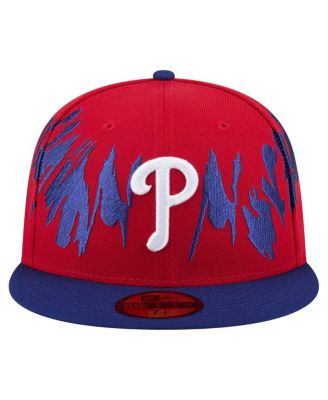 Men's Red/Royal Philadelphia Phillies Retro Pattern 59FIFTY Fitted Hat