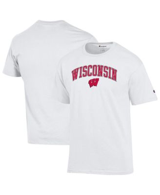 Champion - Men's White Wisconsin Badgers Arched Logo T-Shirt